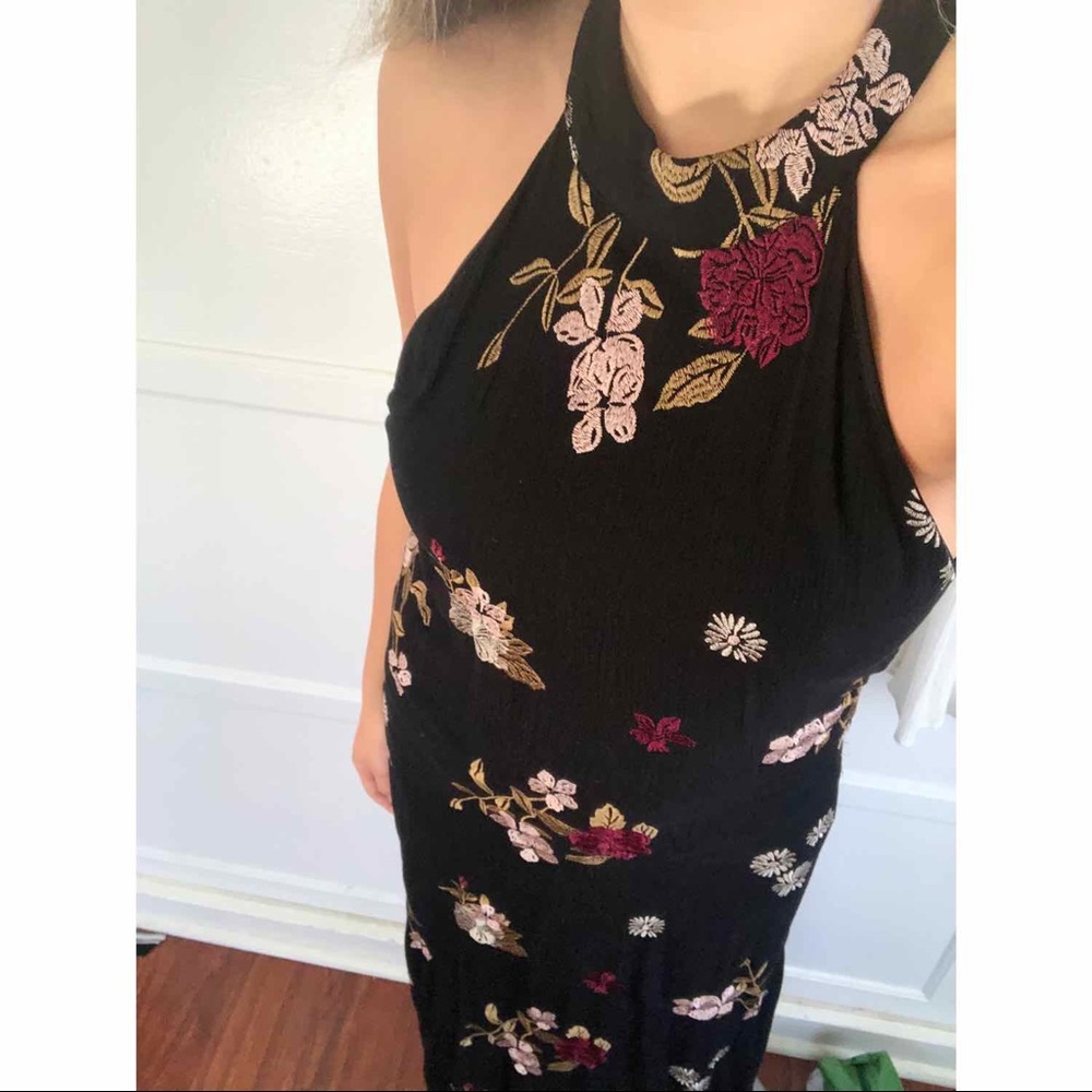 Black Floral Maxi Dress